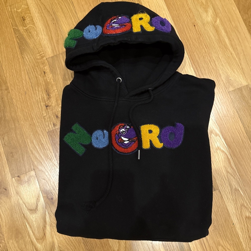 Rare Vintage Sesame Street Anime Street Wear NERDS‎ Clothing Co Hoodie Size Med - Picture 8 of 8